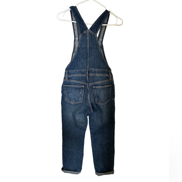 Distressed Roll-Cuff Jean Overalls for Girls | Old Navy - Picture 4 of 11